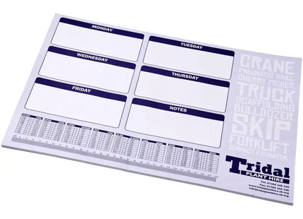 Desk-Mate A2 Notizblock, Weiß, 50 Blatt – Ideal für Kreativ- und Planungsarbeiten TK Gruppe® Grosshandel 