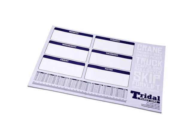 Desk-Mate A2 Notizblock, Weiß, 50 Blatt – Ideal für Kreativ- und Planungsarbeiten TK Gruppe® Grosshandel 