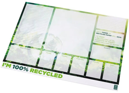 Desk-Mate A2 Recycling-Notizblock, Weiß, 25 Blatt – Ideal fürs Büro TK Gruppe® Grosshandel 