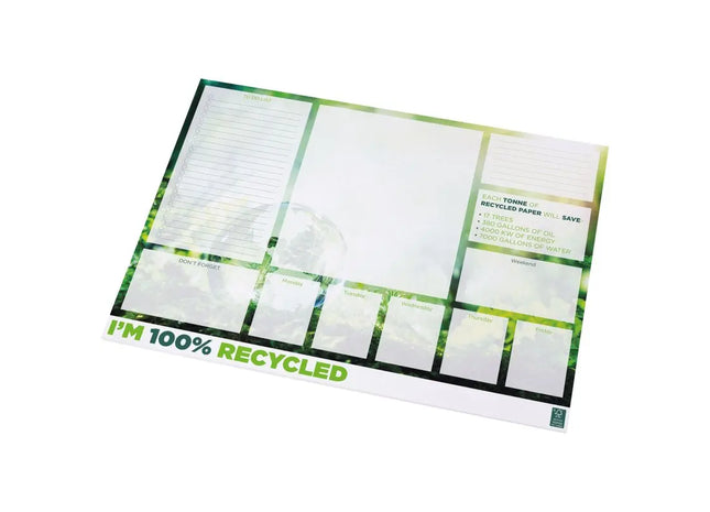 Desk-Mate A2 Recycling-Notizblock, Weiß, 25 Blatt – Ideal fürs Büro TK Gruppe® Grosshandel 