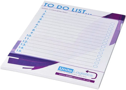 Desk-Mate A5 Notizblock - Weiß, 50 Blatt - Praktisches Schreibpad TK Gruppe® Grosshandel 