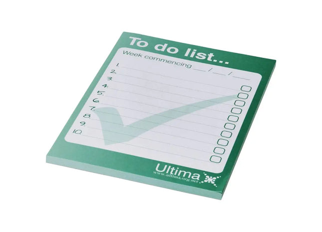 Desk-Mate A6 Notizblock - Weiß, 50 Blatt - Kompaktes Schreibpad TK Gruppe® Grosshandel 