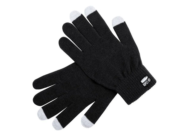Despil RPET Touch-Handschuhe - Schwarz: Umweltfreundliche Accessoires für Smartphone-Bedienung TK Gruppe® Grosshandel 