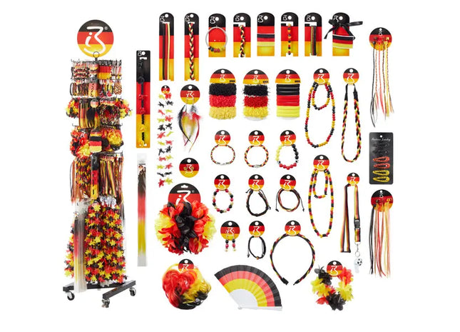 Deutscher Fußballboden-Drehständer, 36 Stück TK Gruppe® Grosshandel 