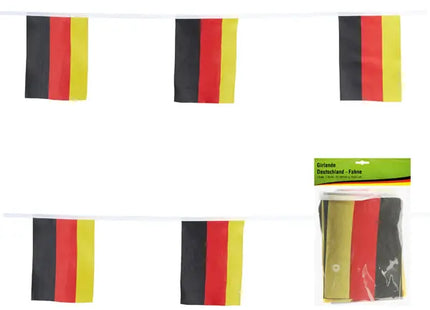 Deutschland Fahnengirlande - 7 Meter Bunting für Events, Feiern, Partys und Dekorationen TK Gruppe® Grosshandel 
