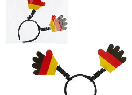 Deutschland Haarreif mit Händen – Nationalfarben, Festliches Accessoire TK Gruppe® Grosshandel 