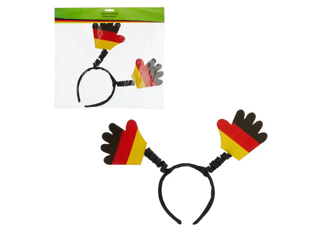 Deutschland Haarreif mit Händen – Nationalfarben, Festliches Accessoire TK Gruppe® Grosshandel 