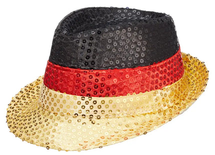 Deutschland Hut mit Pailletten – Auffällig und Stilvoll TK Gruppe® Grosshandel 