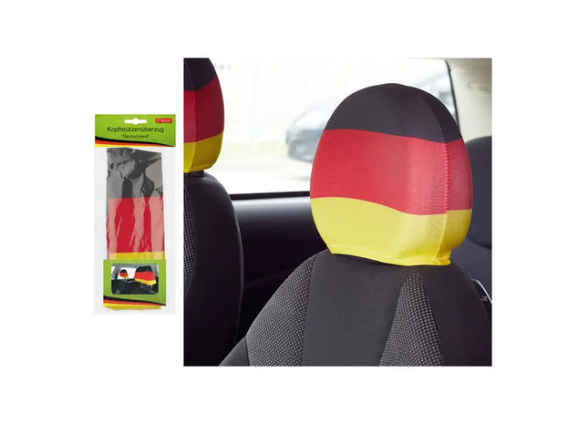 Deutschland Kopfstützenbezüge für Autos, 2er Set - Nationalstolz Autozubehör TK Gruppe® Grosshandel 