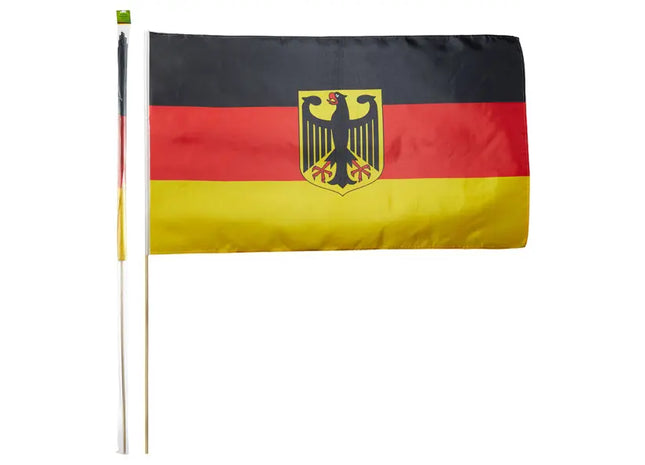 Deutschland Stabfahne 90x150 cm mit Adler – Majestätisch & Wetterfest TK Gruppe® Grosshandel 