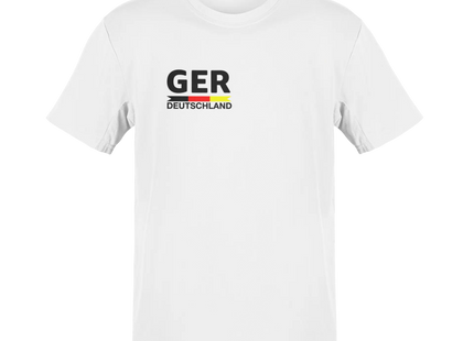 Deutschland Trikot schwarz EM 2024 - T-Shirt Herren & Damen - Germany Fußball - Fanartikel Europameisterschaft TK Gruppe® Grosshandel 