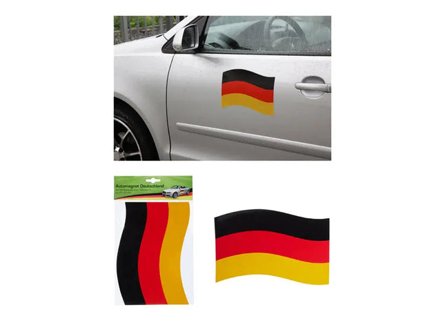 Deutschlandfahne Automagnet, Großformatig 21x15 cm, Wetterfest & Haftstark TK Gruppe® Grosshandel 