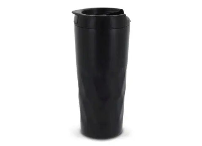 Diamantmuster Isolierbecher 450ml - Tiefschwarz TK Gruppe® Grosshandel 