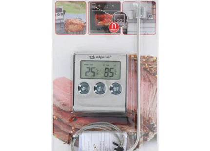 Digitales Edelstahlthermometer mit Timer TK Gruppe® Grosshandel 