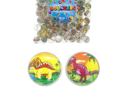 Dino Ball Jet 3,3 cm - 4 sortierte Farben, Dinosaurier-Themen Sprungbälle TK Gruppe® Grosshandel 