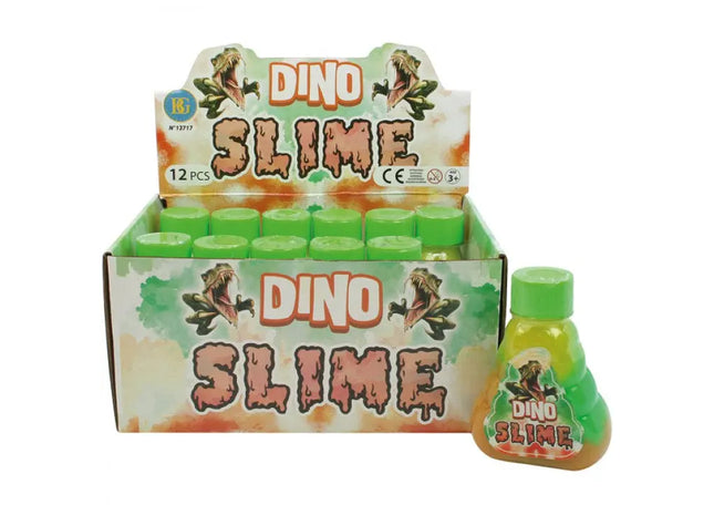 Dinosaur Slime 170g, Green Putty, Pack of 12 - Display Box for Kids' Playtime Fun TK Gruppe® Grosshandel 
