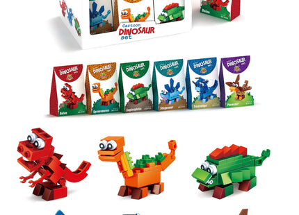 Dinosaurier-Baukasten, 6 verschiedene Modelle, Spielzeug für Kinder TK Gruppe® Grosshandel 
