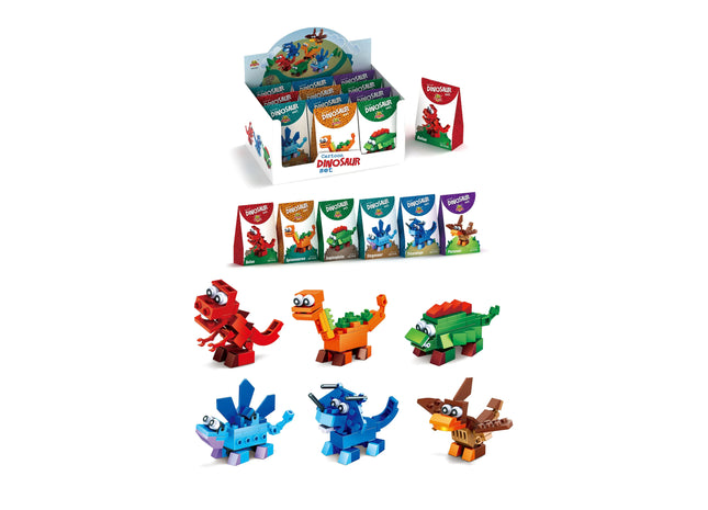 Dinosaurier-Baukasten, 6 verschiedene Modelle, Spielzeug für Kinder TK Gruppe® Grosshandel 
