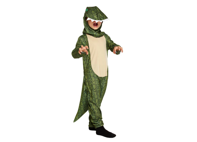 Dinosaurier-Kostüm für Kinder, Größe 4–6 Jahre, realistisches Dino-Outfit TK Gruppe® Grosshandel 