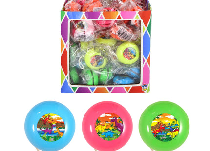 Dinosaurier Kreisel, 3,8 cm, 5 verschiedene Farben, Spielzeug für Kinderpartygeschenke TK Gruppe® Grosshandel 