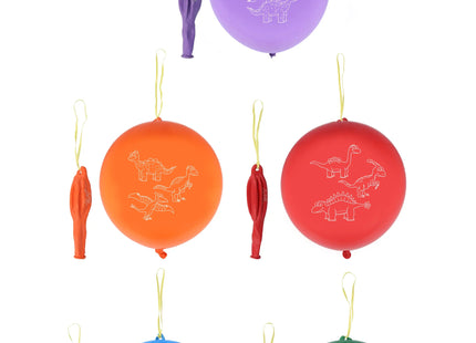 Dinosaurier Punchballons 16cm, 4,5g, Bunte Sortierte Farben, Partyballons Set TK Gruppe® Grosshandel 
