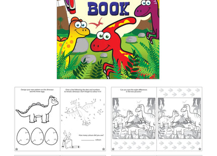 Dinosaurier Rätselbuch Für Kinder, 16 Seiten, 10,5 x 14,5 cm, Lernspaß & Spiele TK Gruppe® Grosshandel 