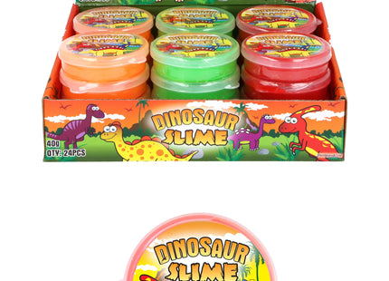 Dinosaurier-Schleim, 40 g, 7 x 2 cm, verschiedene Farben – lustiges prähistorisches Spielen TK Gruppe® Grosshandel 