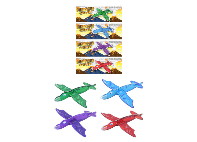 Dinosaurier-Schwebefiguren, 17 cm, 4 verschiedene Designs, fliegende Spielzeug-Dinos für Kinder TK Gruppe® Grosshandel 