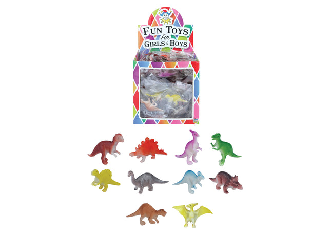 Dinosaurierfiguren, 4-5 cm, 10 verschiedene Arten - Mini-Spielzeugset für Kinder TK Gruppe® Grosshandel 