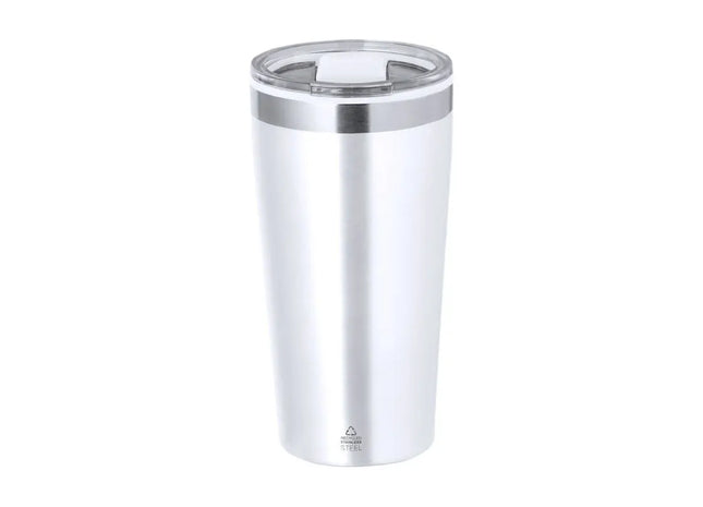 Dione Isolierbecher, 600 ml – großer Thermobecher in Weiß für unterwegs TK Gruppe® Grosshandel 