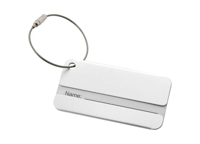 Discovery Gepäckanhänger, Glänzendes Silber, Robust und Stilvoll, Perfekt für Reisen und Gepäckerkennung TK Gruppe® Grosshandel 