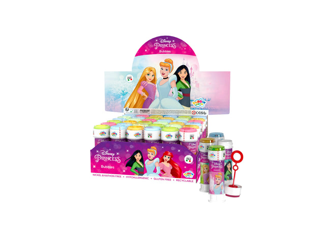 Disney Princess Bubble Tubs 60ml mit Puzzle-Labyrinth-Spiel - Kinder Seifenblasen-Set TK Gruppe® Grosshandel 