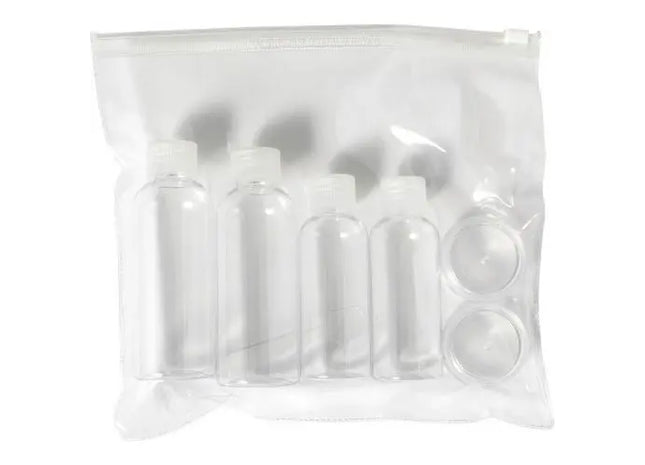 Dolores PET Kosmetik-Reiseset in Neutral – Praktisch & Umweltfreundlich TK Gruppe® Grosshandel 