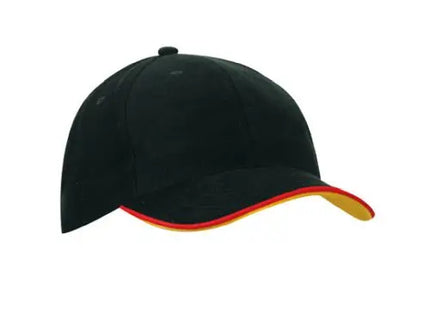 Doppel-Sandwich 6-Panel Cap, Stilvoll mit Doppelsaum TK Gruppe® Grosshandel 