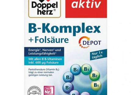 Doppelherz B-Komplex + Folsäure, 45 Tabletten – Vitaler Nährstoffmix TK Gruppe® Grosshandel 