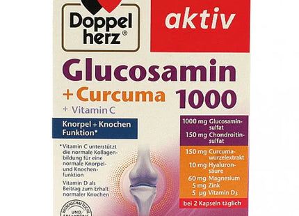 Doppelherz Glucosamin + Kurkuma 1000, Kapseln für Gelenkunterstützung, 40 Stück TK Gruppe® Grosshandel 