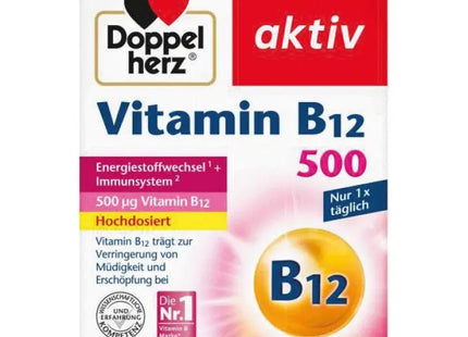 Doppelherz Vitamin B12, Energie und Stoffwechsel Tabletten, 30 Stück TK Gruppe® Grosshandel 