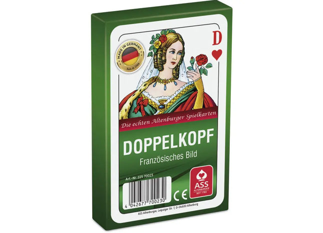 Doppelkopf Kartenspiel, französisches Bild, 55 Blatt in Faltschachtel - Klassisches Kartenspiel TK Gruppe® Grosshandel 