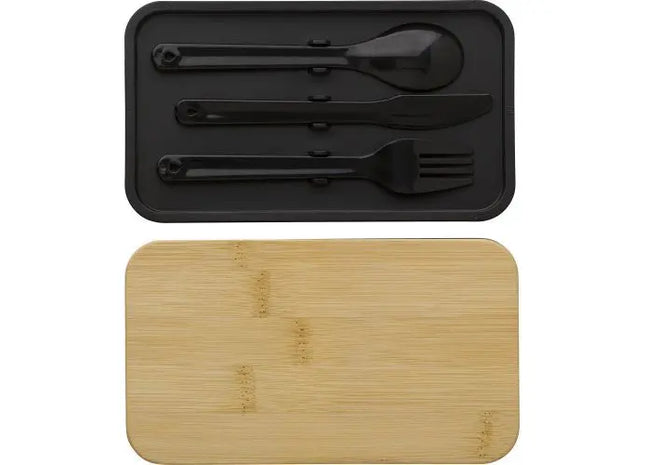 Doppellagige PP-Lunchbox Maxton - Schwarz Praktisch & Stilvoll Vielseitige Aufbewahrung TK Gruppe® Grosshandel 