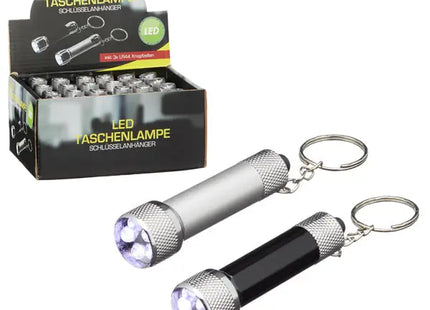 Doppelpack LED-Schlüsselanhänger Taschenlampen, Kompakt und Hell TK Gruppe® Grosshandel 
