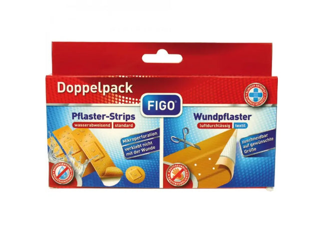 Doppelpack Wundverband 50x6cm & 20 Klebestreifen, Umfassendes Verbandsmaterial TK Gruppe® Grosshandel 
