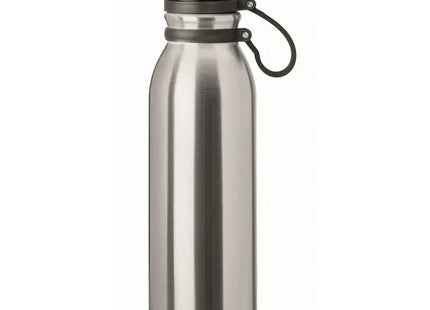 Doppelwandige Flasche 600 ml ICELAND LUX – Stilvolle mattsilberne Thermoflasche TK Gruppe® Grosshandel 
