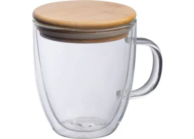 Doppelwandige Glastasse Gerthe - Transparent, Stilvolle Isolierte Tasse für Kaffee & Tee TK Gruppe® Grosshandel 