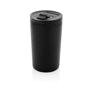 Doppelwandiger Isolierbecher aus RCS-recyceltem Edelstahl, Schwarz TK Gruppe® Grosshandel 