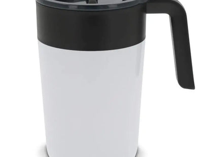 Doppelwandiger Kaffeebecher 400 ml – Weiß, Isoliert & Stilvoll TK Gruppe® Grosshandel 