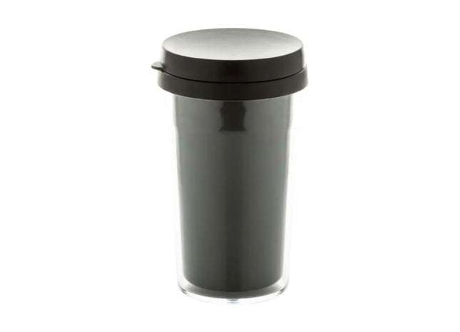 Doppler Thermobecher 250ml - Transparent Schwarz: Kompakt, Isolierend & Stilvoll TK Gruppe® Grosshandel 