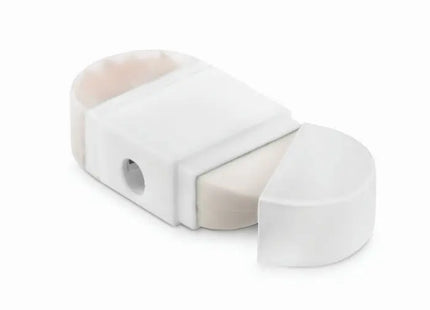 Dosenspitzer mit Radierer 'GOMA2' in Weiß - Effizient & Multifunktional TK Gruppe® Grosshandel 