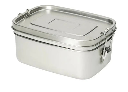 Double Vorratsdose 19x13,5x8,5 cm in Silber – Praktisch & Elegant TK Gruppe® Grosshandel 