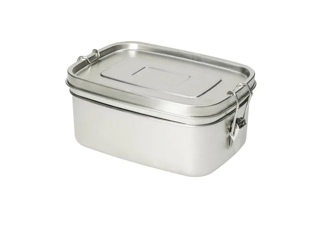 Double Vorratsdose 19x13,5x8,5 cm in Silber – Praktisch & Elegant TK Gruppe® Grosshandel 