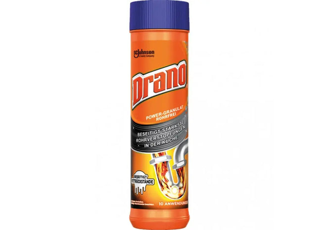 Drano Power Granulat 500g – Effektive Rohrfrei-Formel für schnelle Abflussreinigung TK Gruppe® Grosshandel 